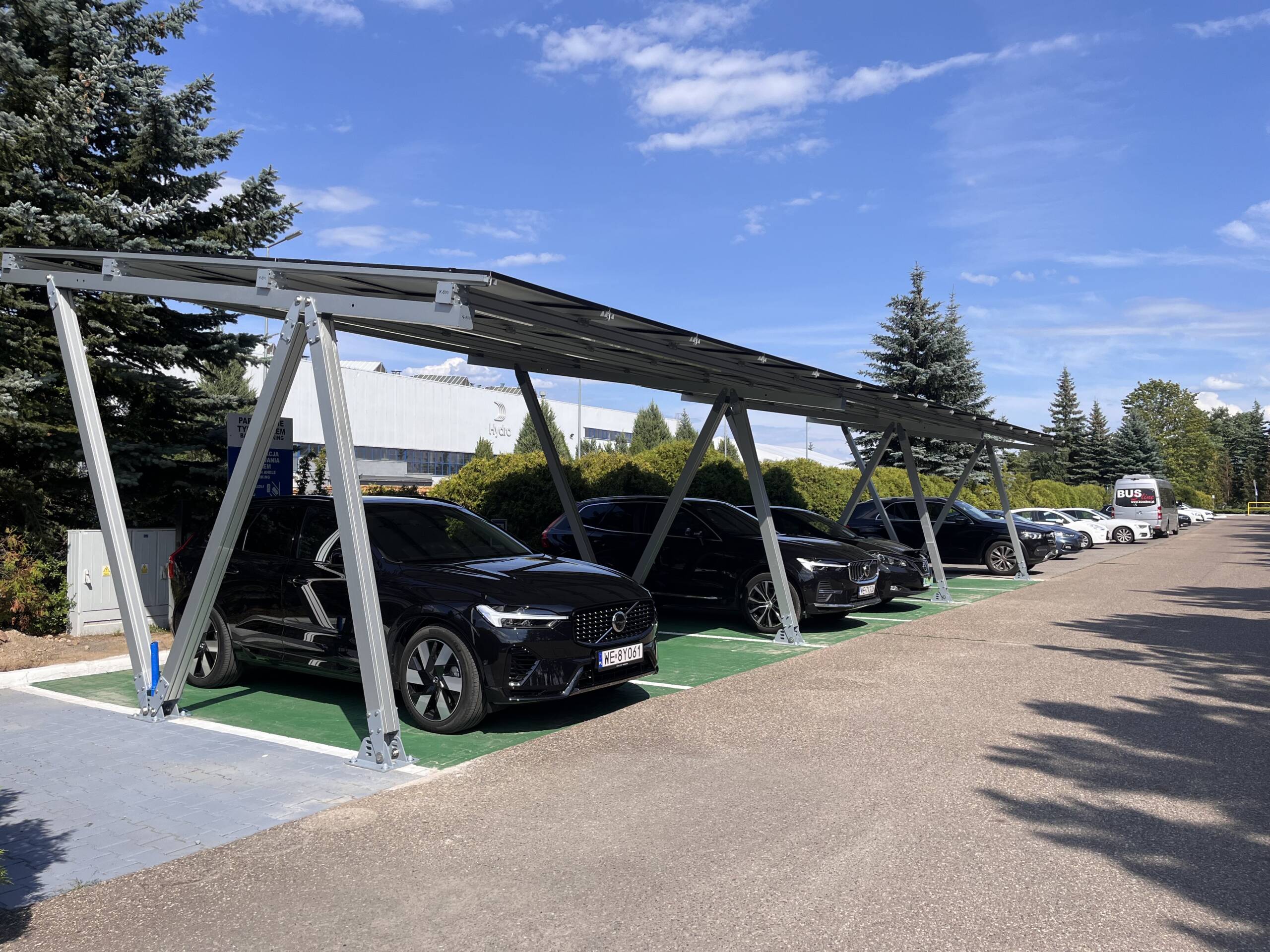 Realizacja carportu X1 na 6 miejsc parkingowych