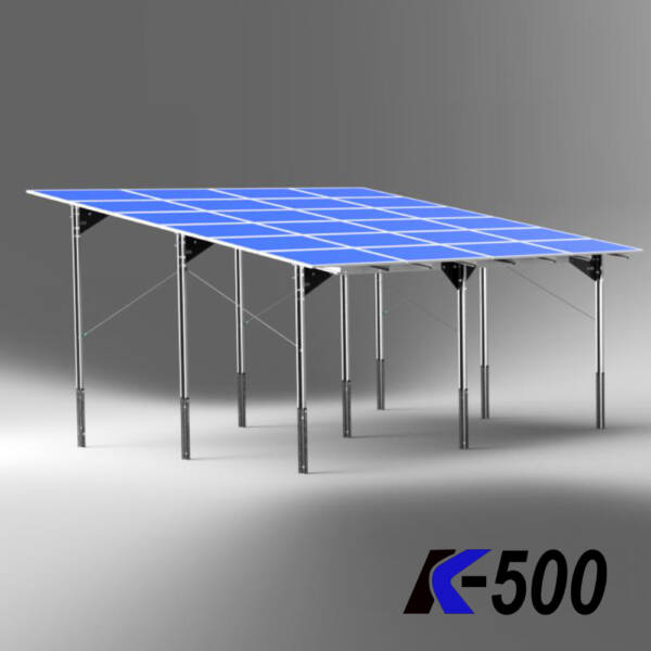 K6600 CARPORT 2x3500 (1750-1950) na 24 moduły R4