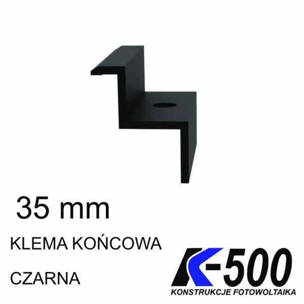 Klema końcowa 35mm czarna